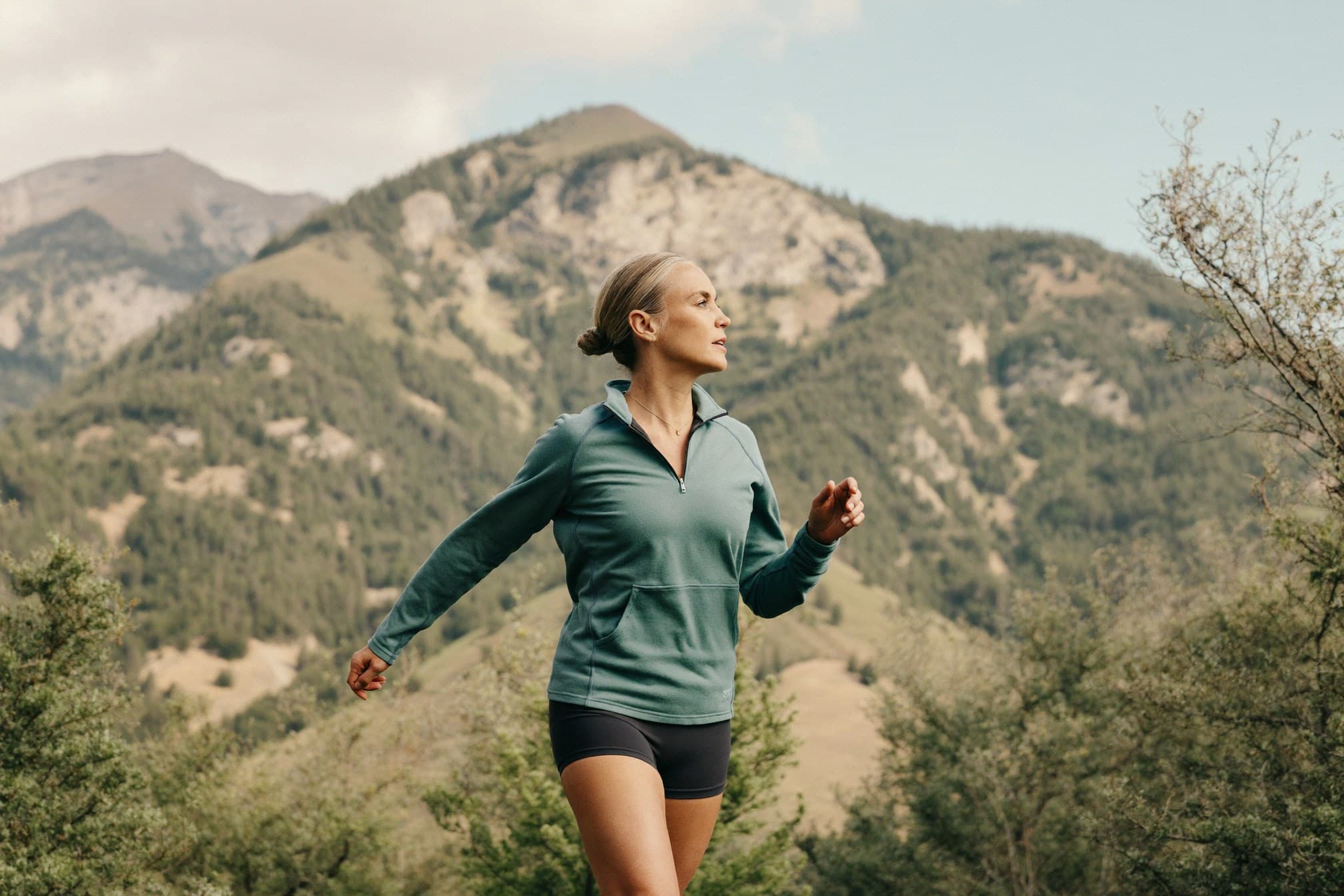 Runner on trail