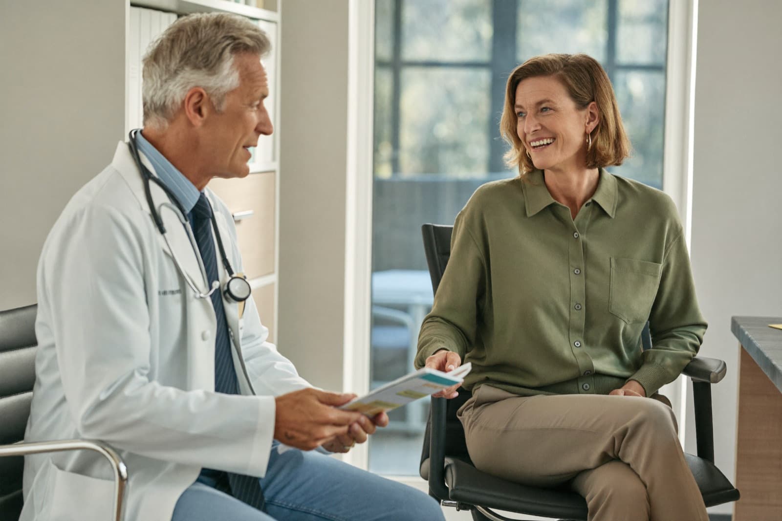 Doctor and patient in consultation